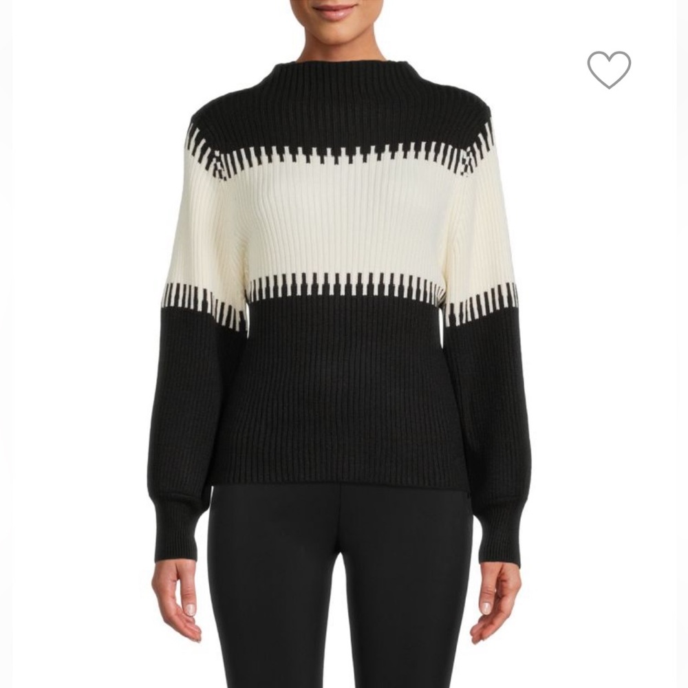 New Ribbed Colorblock Sweater